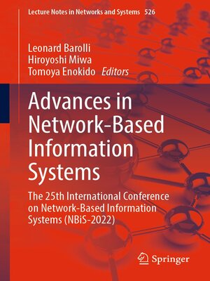 cover image of Advances in Network-Based Information Systems